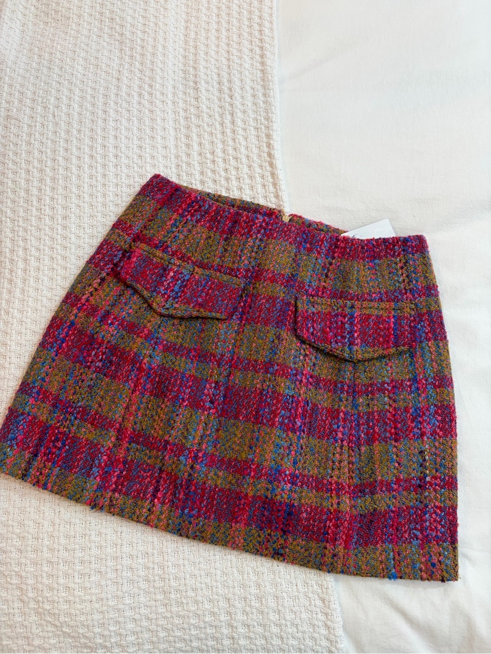 Multicolor Tweed Mini Skirt - Women - Picture 2 of 5